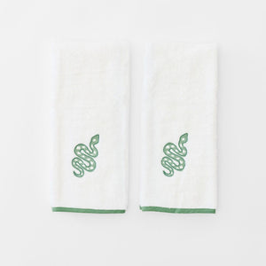 Green Snake Signature Hand Towel