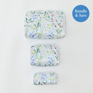 Patterned Toiletry Bag Trio (3 pieces)