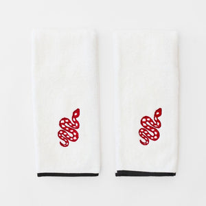 Red Snake Signature Hand Towel