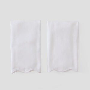 Scallop Powder Bath Towels (pair)