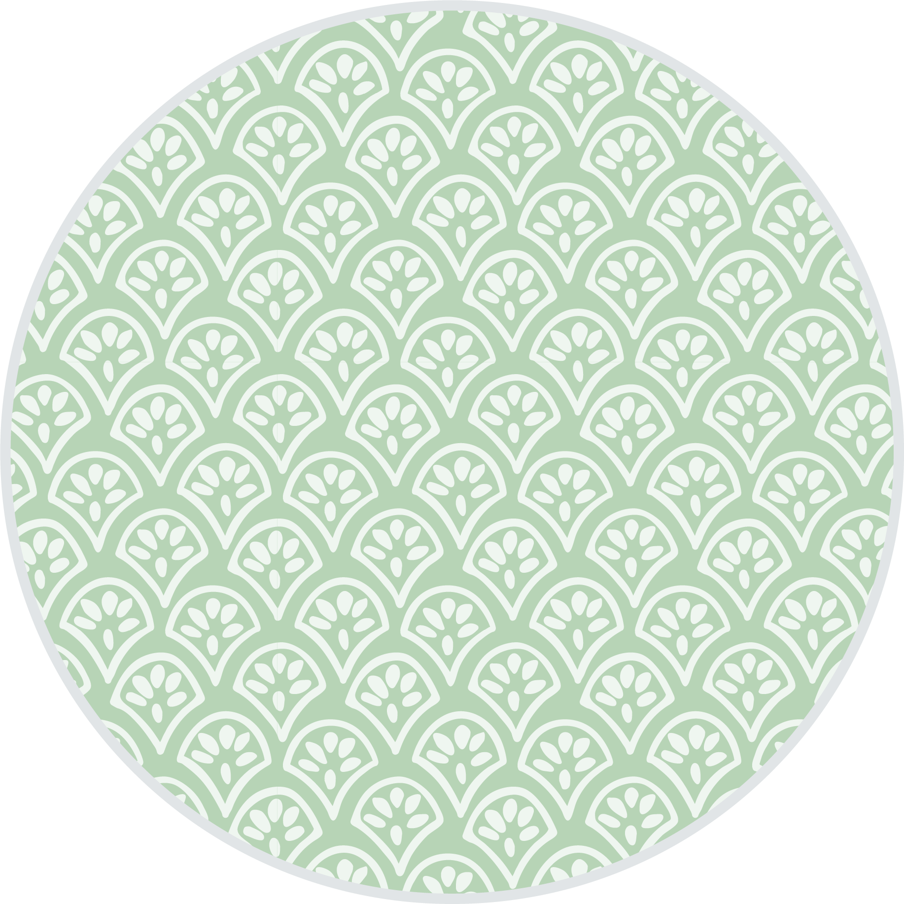 Green Block Print  color swatch