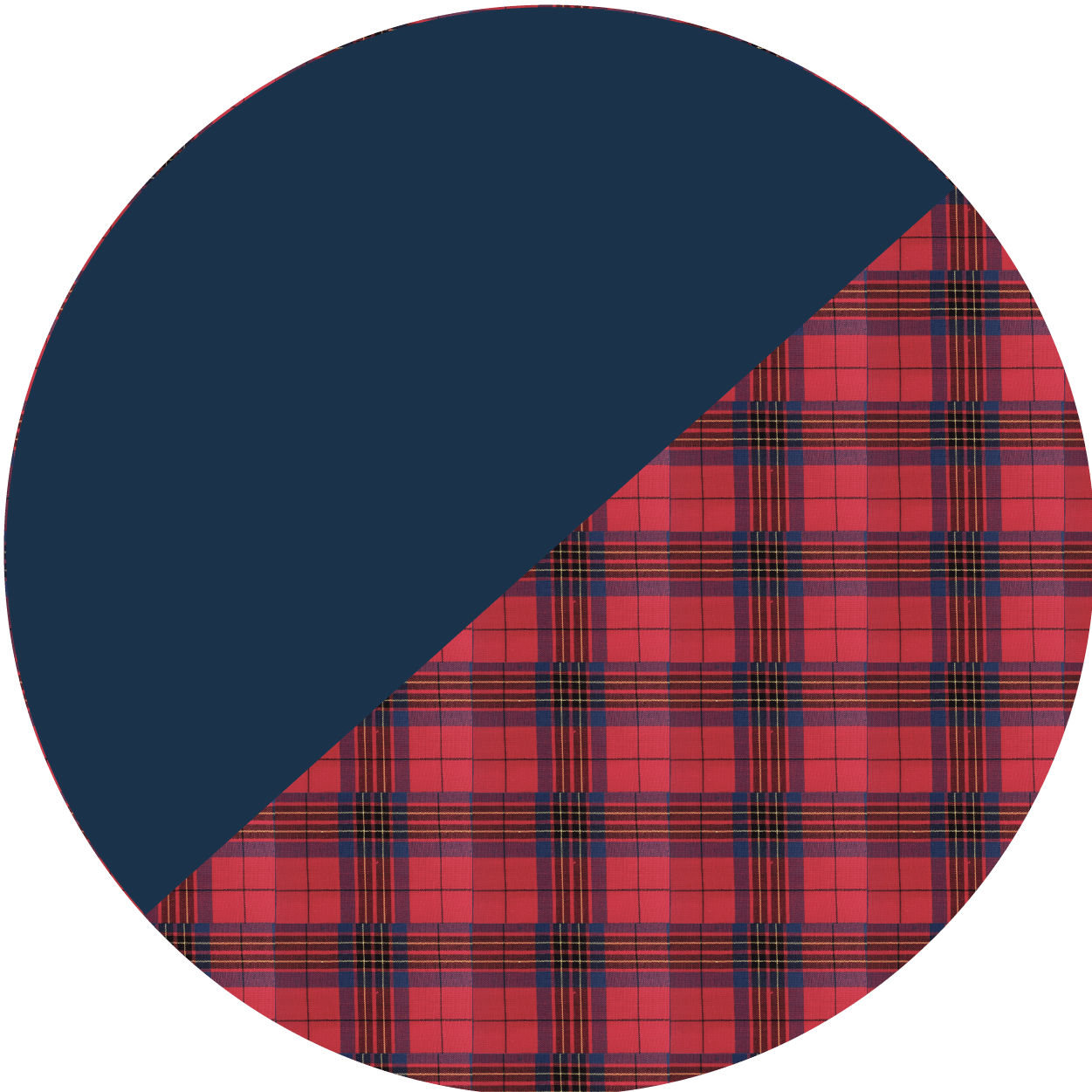 Navy with Tartan  color swatch