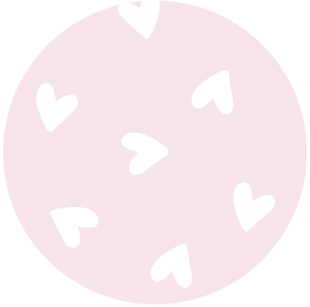 Tossed Pink Hearts  color swatch