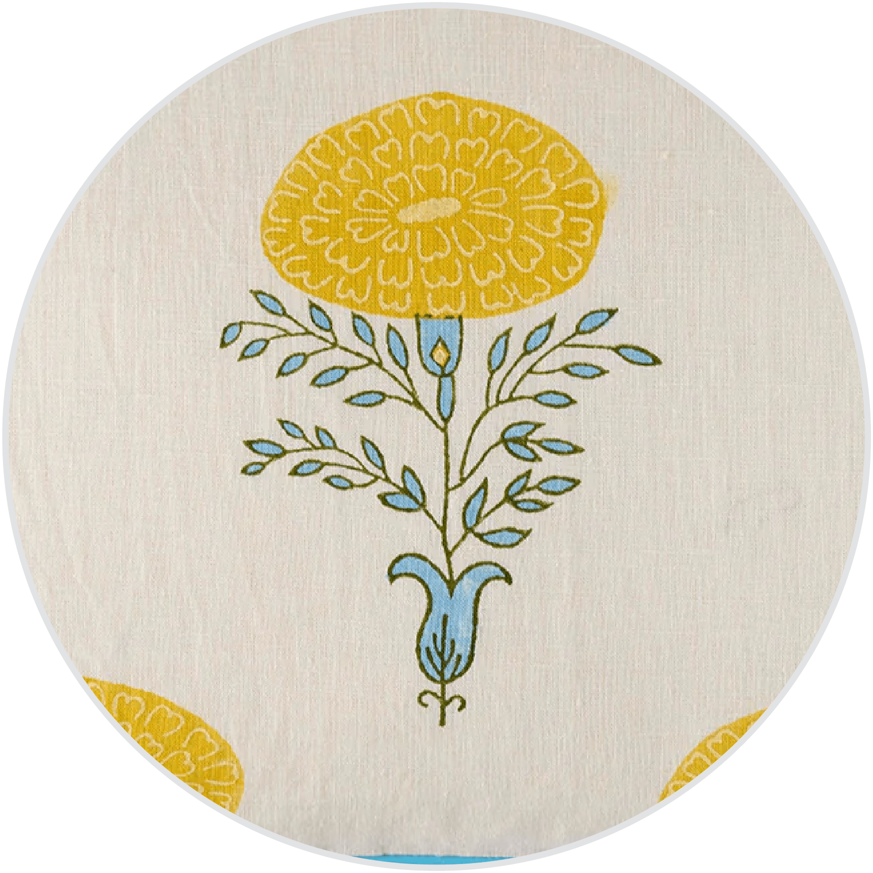 Marigold Wide Stripe Yellow  color swatch