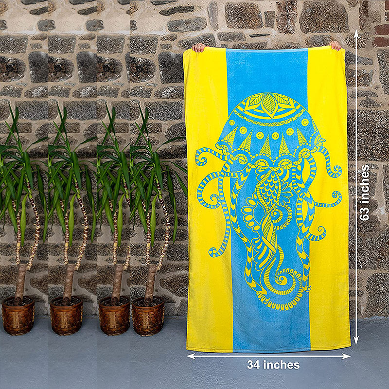 Custom Size 34X63inch Jacquard Logo Printed 100 Cotton Bath Beach Towel Wholesale