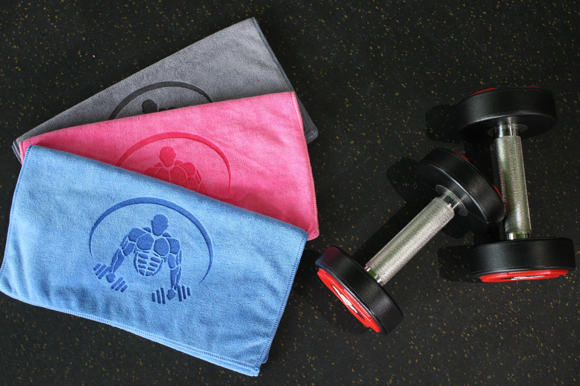 High quality custom logo towel gym fitness club use high quality sport towel