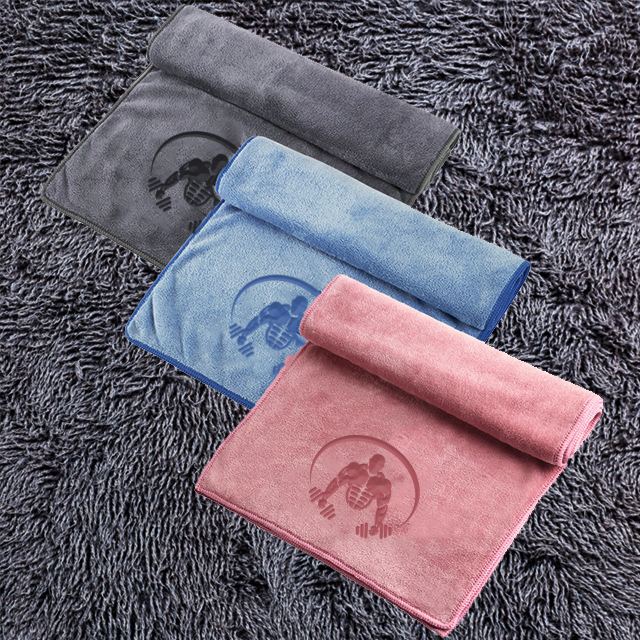 Wholesale Super Absorption Suede Quick Dry Custom Logo Sports Microfiber Towel Gym Towel