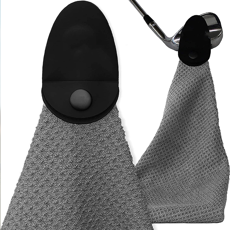 Magnetic Towel, Gray | Top-Tier Microfiber Golf Towel with Deep Waffle Pockets | Industrial Strength Magnet for Strong Hold