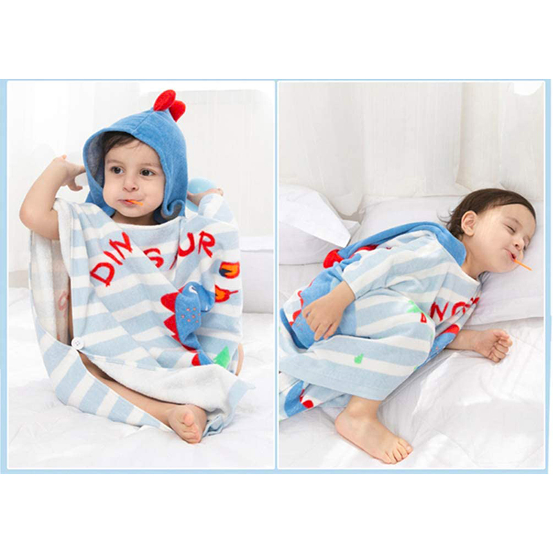 Cotton Hood Poncho Customize Design Change Robe Hooded Towel Surf Poncho Kids Towel