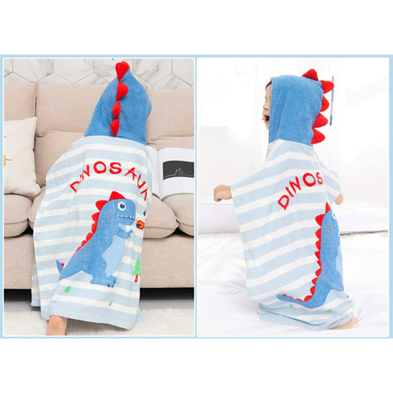 Cotton Hood Poncho Customize Design Change Robe Hooded Towel Surf Poncho Kids Towel