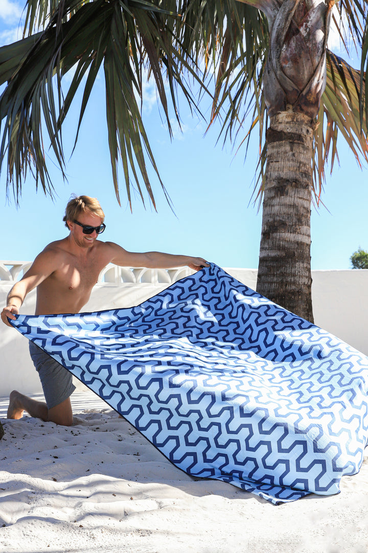 LINGF Beach Towel Sandproof,Texture Hemp ,Beach Towel Oversized