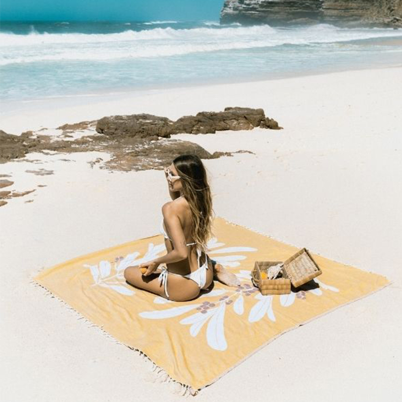 Sustainable Beach Towel Organic Cotton Print Beach Towels Eco Friendly Oversized Beach Towels Cotton Beach Towels