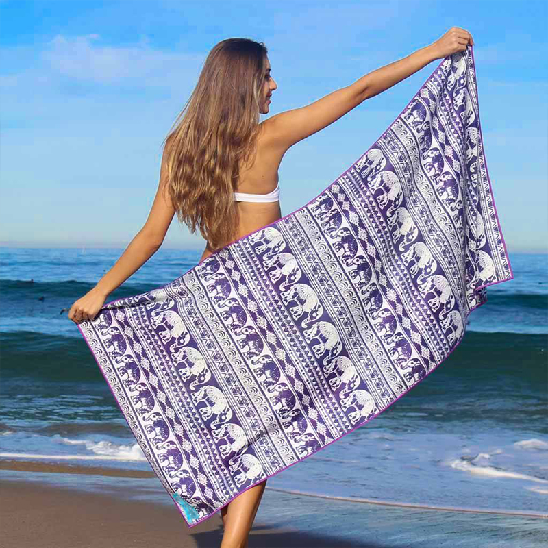 Luxury Organic Waffle Style Sandless Sublimation Beach Towels