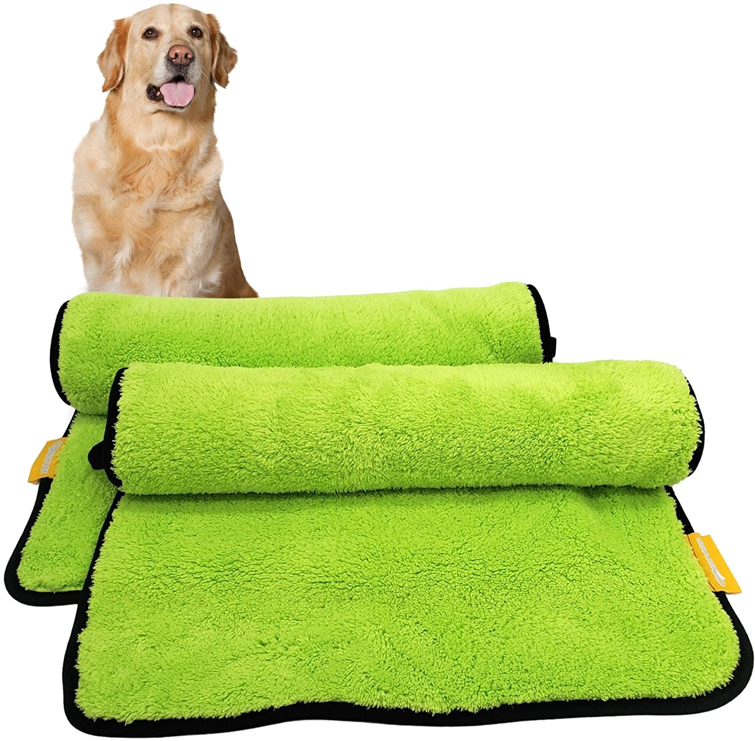 Pet Sponge Towel for Dogs and Cats Super Absorbent Pet Bath Towel Microfiber Drying Towel for Small, Medium, Large Dogs and Cats, Quick Dry, Machine Washable