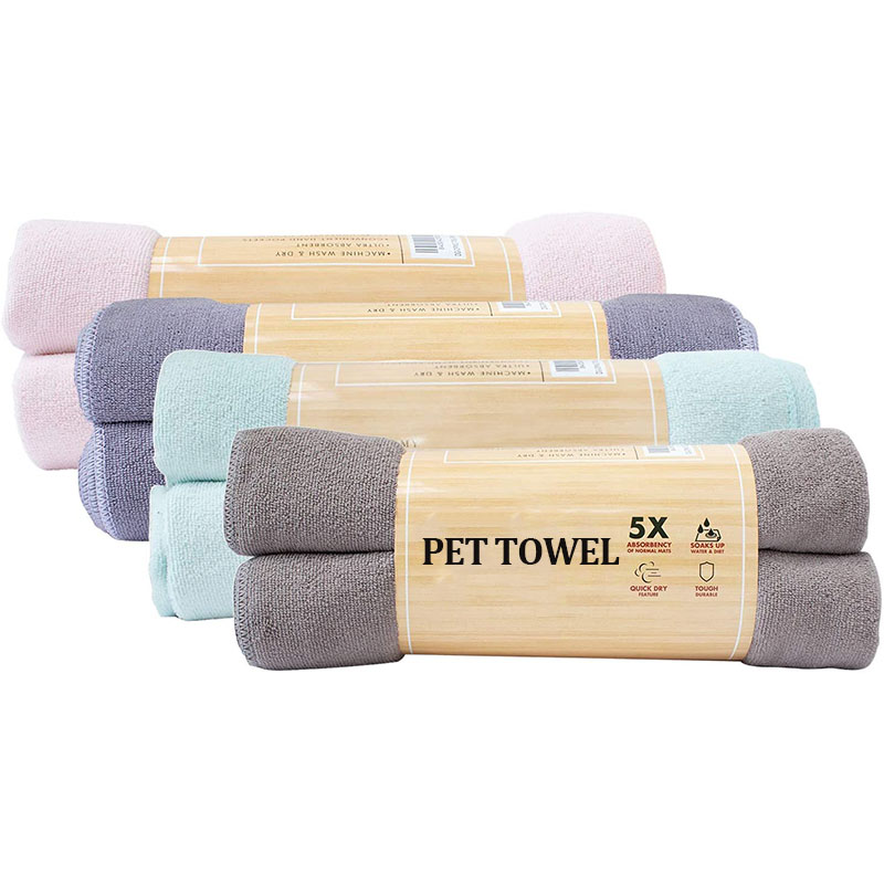 My Doggy Place Pet Dog Cat Microfiber XL Drying Towel 45x28 inch, Ultra Absorbent for Bathing and Grooming (Brown, Oatmeal, Charcoal, Light Gray, Teal, Sage Green, Charcoal Striped with Paw Print)