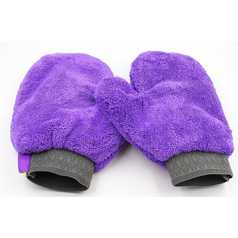 2 Pack Pet Towel Glove - Ultra Absorbent Microfiber Material - Great for Drying Dog or Cat Fur After Bath