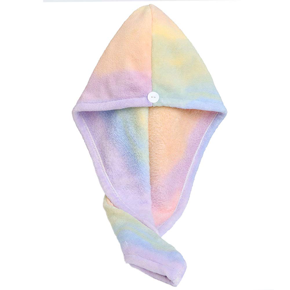 Microfiber Hair Drying Wrap Towel for Women Turban Fast Dry Multicolored